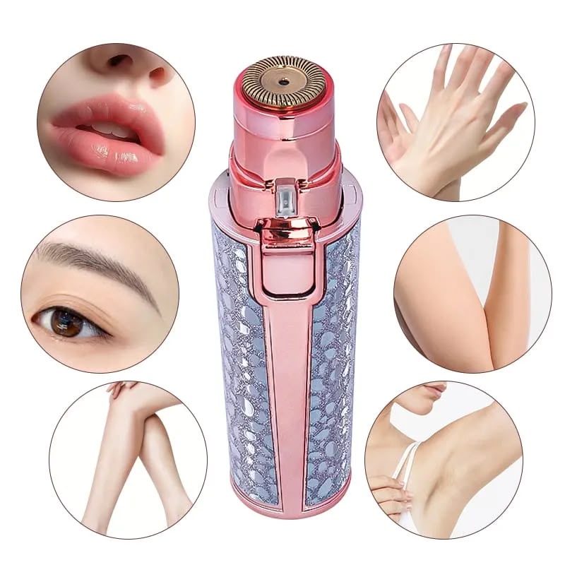 2-in-1 Rechargeable Eyebrow & Facial Hair Remover for Women
