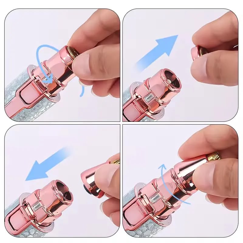 2-in-1 Rechargeable Eyebrow & Facial Hair Remover for Women
