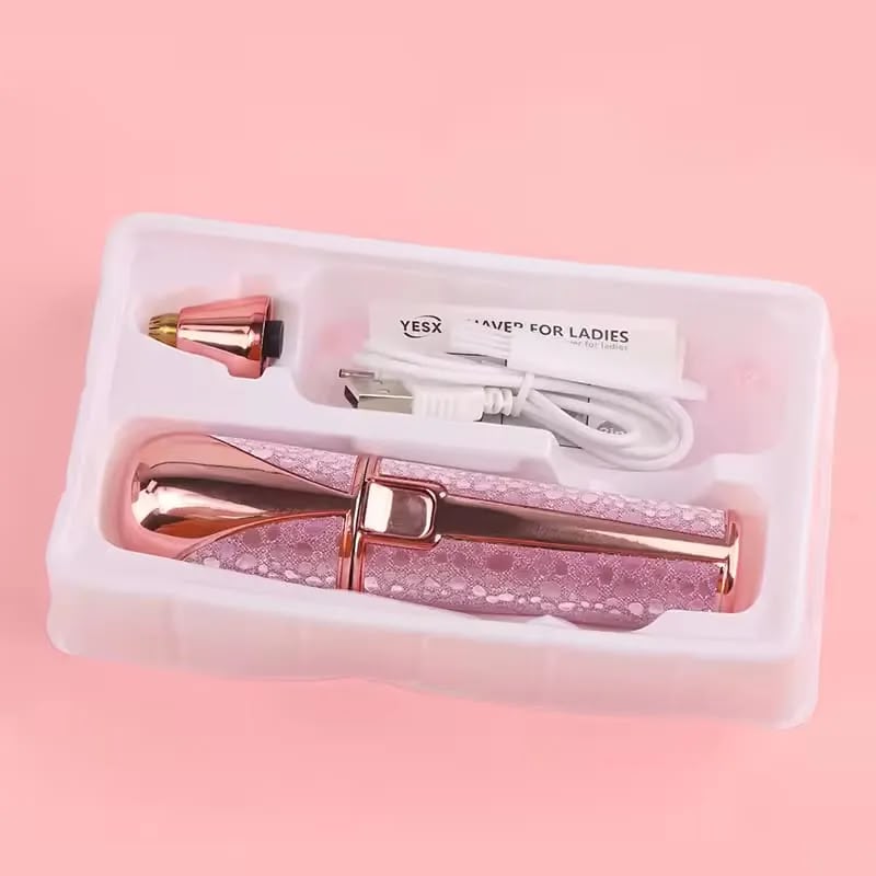 2-in-1 Rechargeable Eyebrow & Facial Hair Remover for Women
